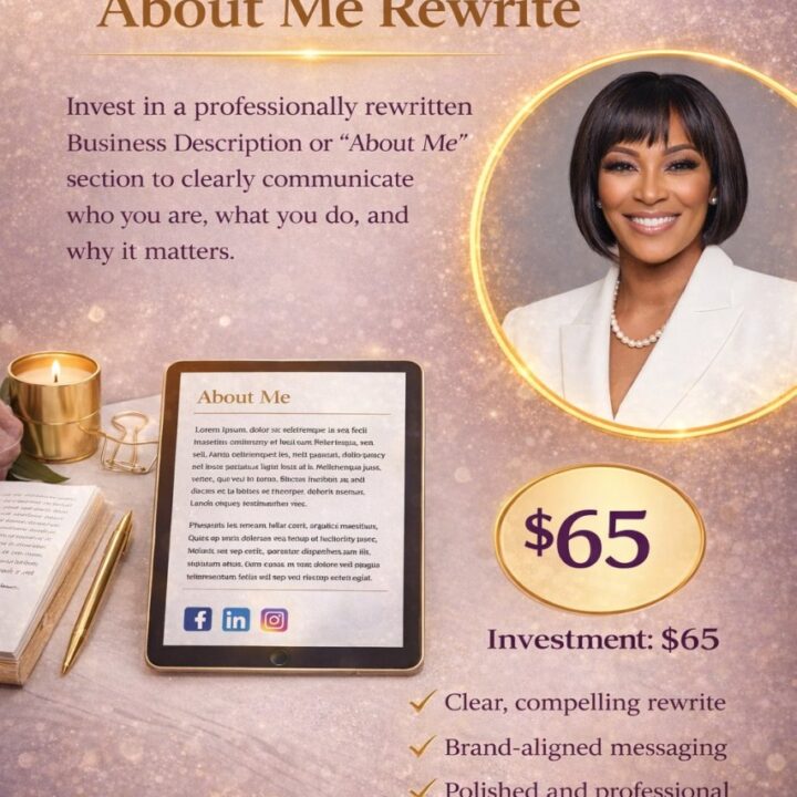 Business Description or About Me Rewrite