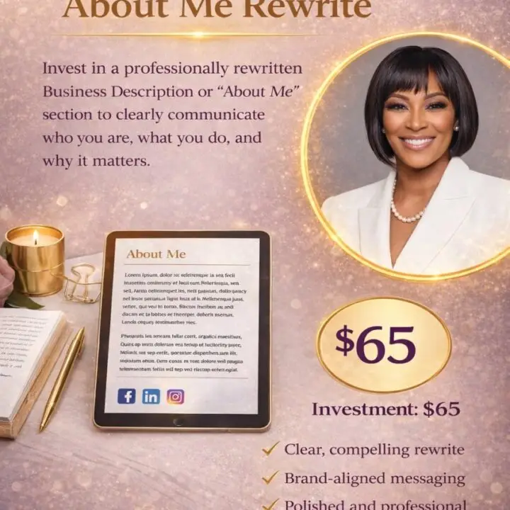  Business Description or About Me Rewrite