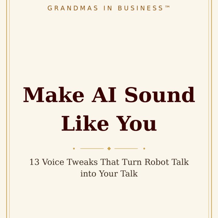 Make AI Sound Like You