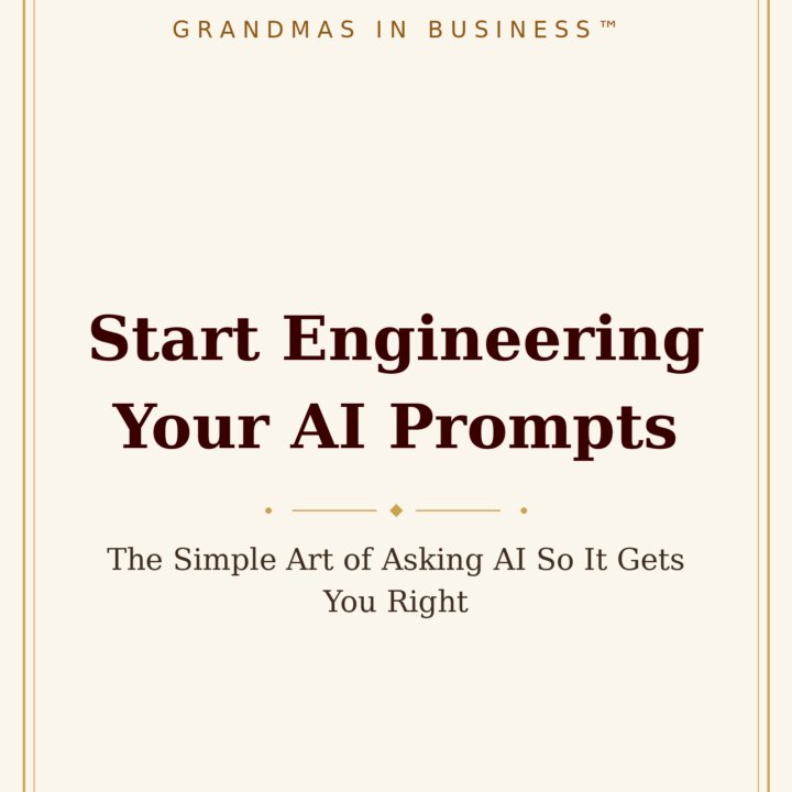 Start Engineering Your AI Prompts